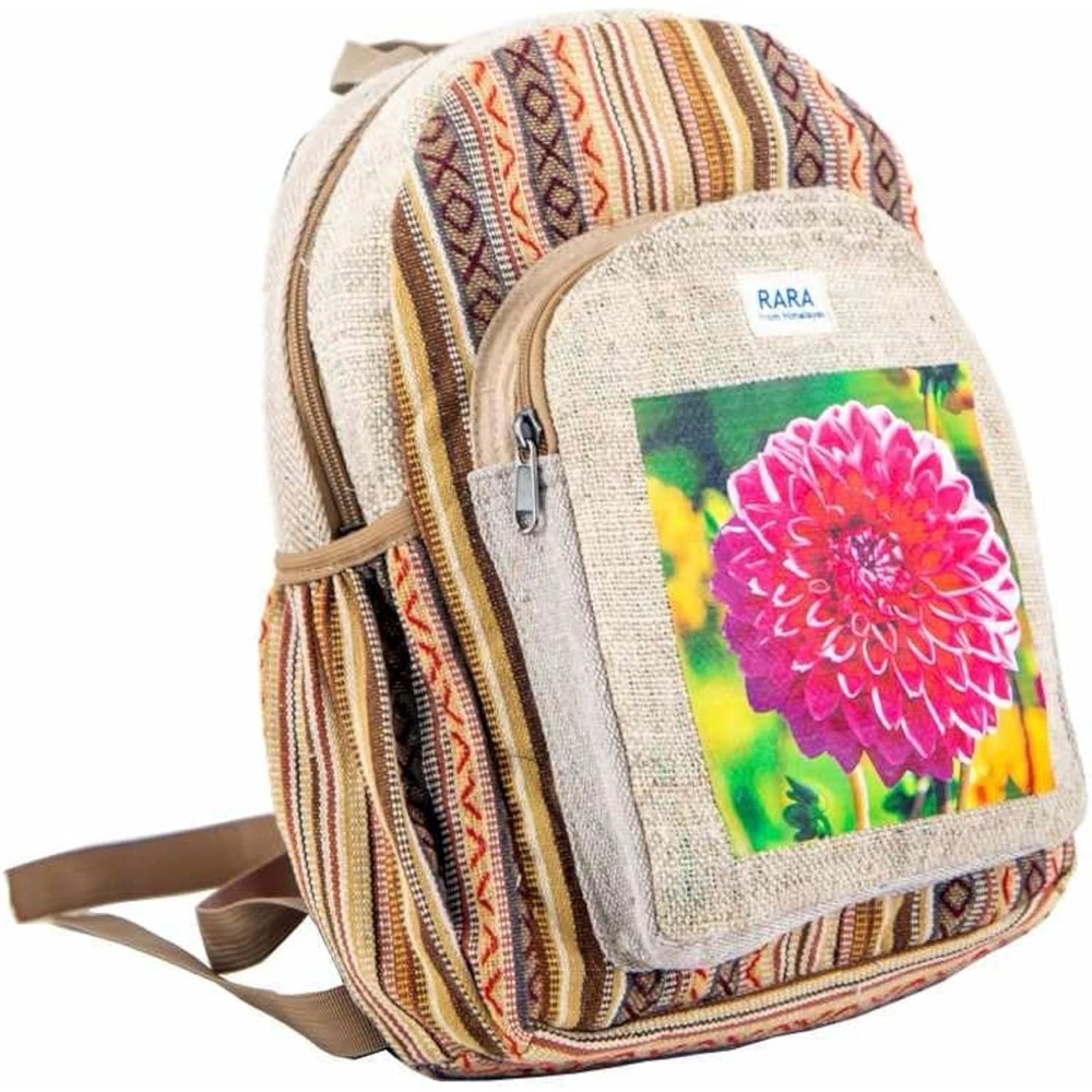 Eco-friendly/RARA Handmade-Unique design Hemp backpack/Pure Organic Cotton